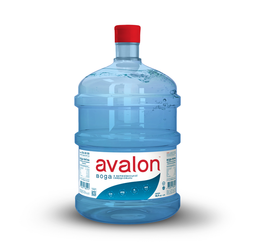 Вода питна негазована AVALON 18,9 л, пом'якшена